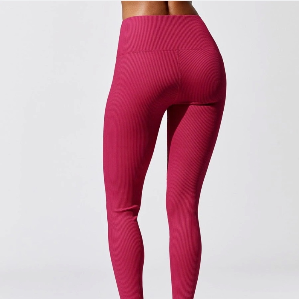 Carbon38 Ribbed Regular Rise 7/8 Legging - Picture 4 of 8